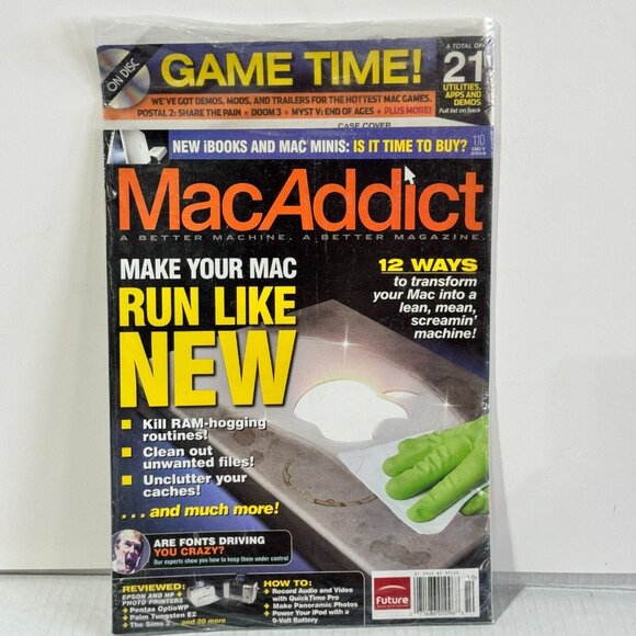 MacAddict Magazine October 2005 Make Your Mac Run Like New w/ CD - Picture 3 of 6